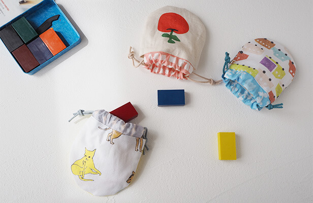 ハギレで作ろう！ころんとかわいい浴衣用巾着袋の作り方 裏地つき無料型紙nunocoto fabric