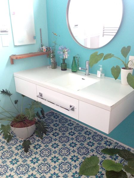 モロッコ風装飾の壁掛け4点、モロッコ風タイル、屋外壁アート用タイル、浴室タイルデザイン、モロッコ風壁アート 30 cm ブルー&ホワイト - Etsy日本