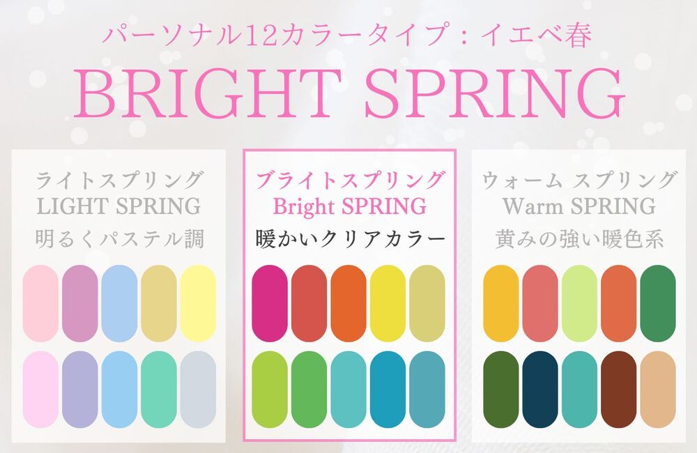 EIGHT COLOR ライトスプリング イエベ春 の得意な色・苦手な色は？メイクカラーやヘアカラーまで解説！meteor-メテオール