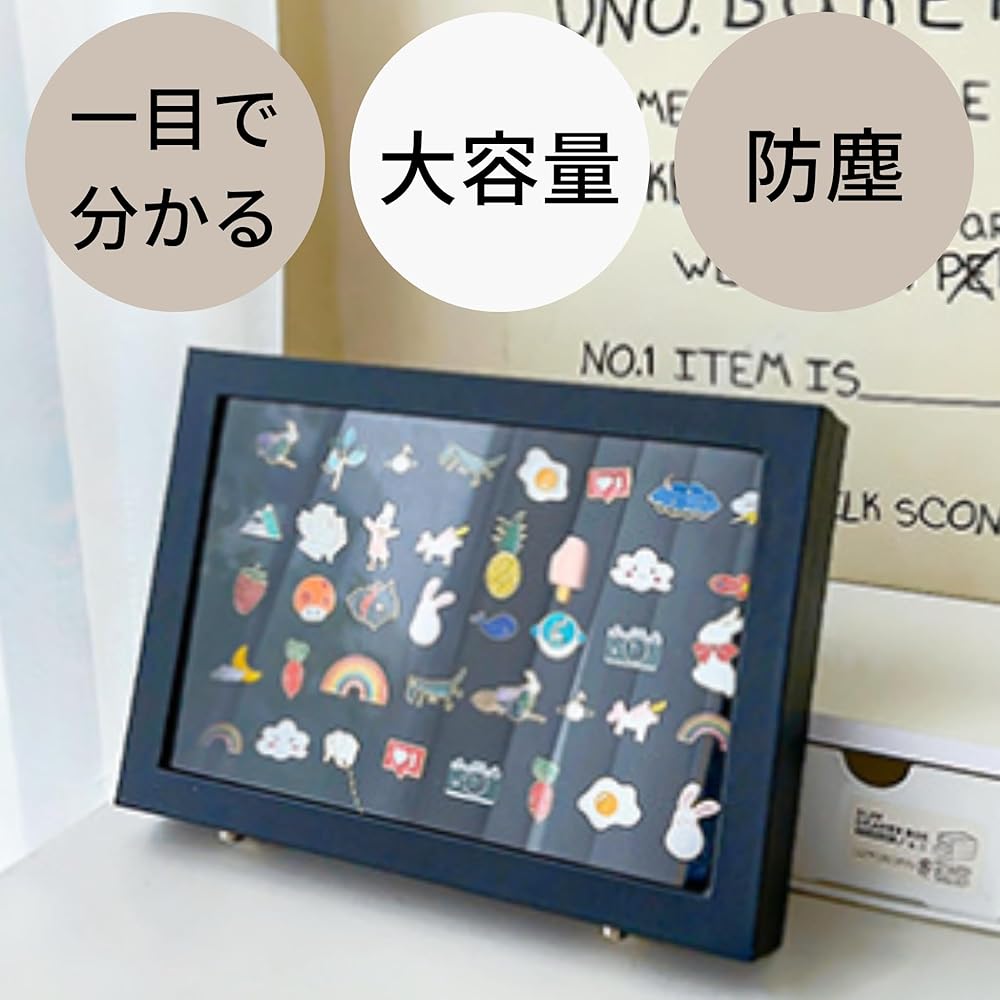 ピンバッジ ピンバッジディスプレイ改良版 ハート型ピンバッジスタンド推し活グッズの達人