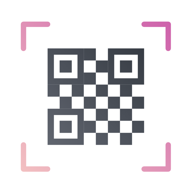 黒と白のバーコード リーダー アイコンPremiumベクトル素材