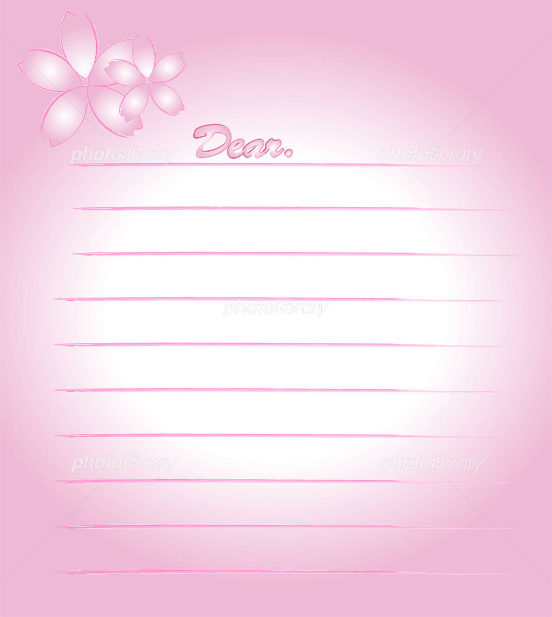 フリーイラスト桜の花とメッセージカードでアハ体験GAHAG著作権フリー写真・イラスト素材集 - GAHAG著作権フリー写真・イラスト素材集