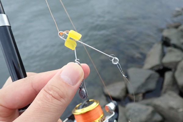 キス100本連結仕掛け攻めキス 5号 自作 キスのちょい投げ釣り 仕掛け