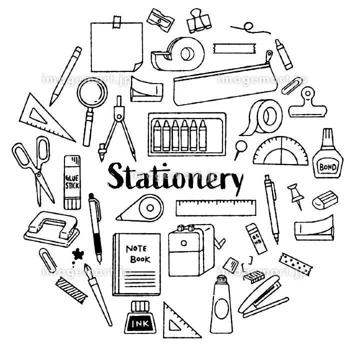 文房具イラストレイン🚂 - イラスト無料素材