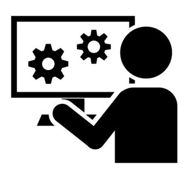 シンプルな「システムエンジニア」用のビジネスアイコン・ピクトグラムのイラスト素材121039058- PIXTA