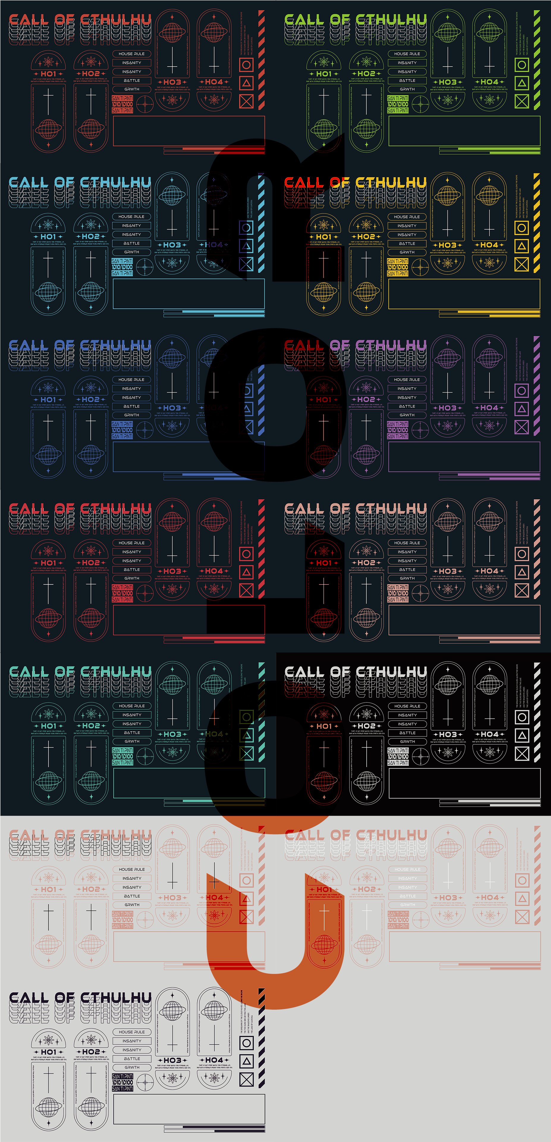 BOOTH レトロポップ風素材セット01～02 販売中 Sendo