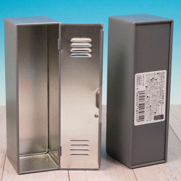 レビュー 100均 ダイソー ブリック レトロロッカー ミニチュアロッカー ディスプレイに撮影に小物入れにZERO-NETAⅡ