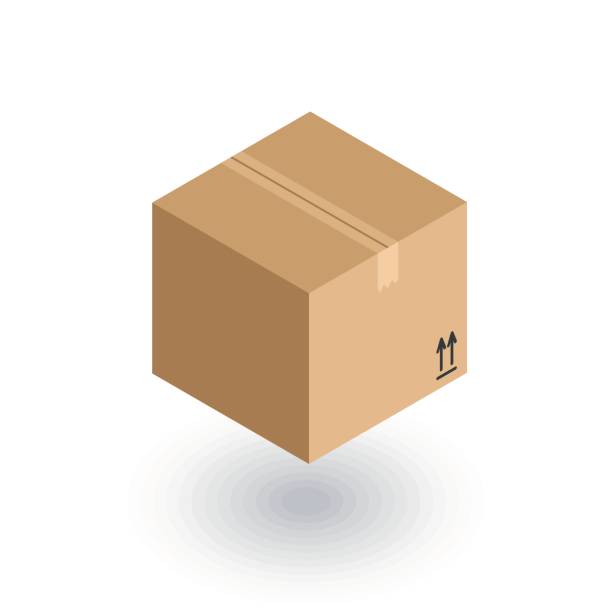 平らなスタイルのパレットアイコンに梱包された段ボール箱に小包を出荷ベクトルのイラスト - Sendのベクターアート素材や画像を多数ご用意 -Send, からっぽ, アイコン - iStock