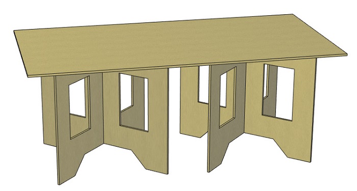 DIY 折りたたみ式作業台のインテリア・手作りの実例RoomClip ルームクリップ