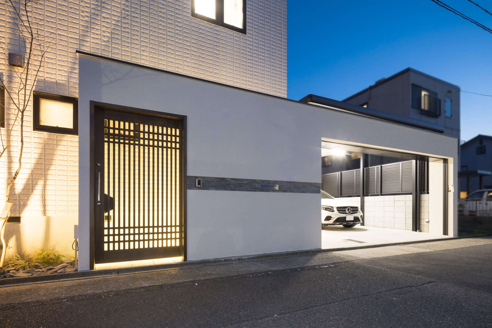 電動シャッターゲート長野県の外構＆エクステリア専門店EXLAND Four Seasons Garden