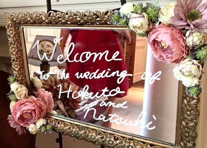 最新サプライズ装飾 “ミラーメッセージ”は、化粧室＆受付に仕込む！ゼクシィ