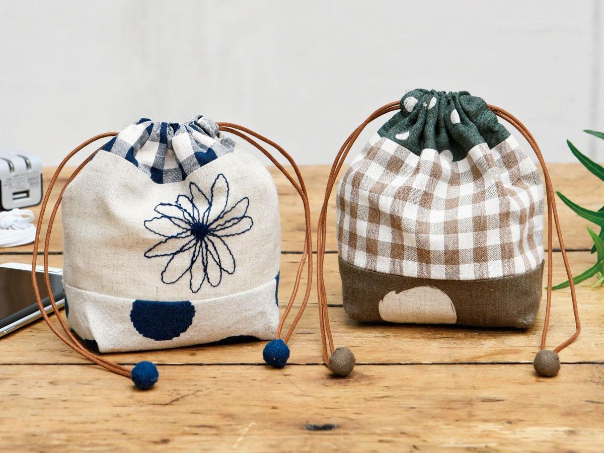 花びらのような形がかわいい「巾着」の作り方ぬくもり