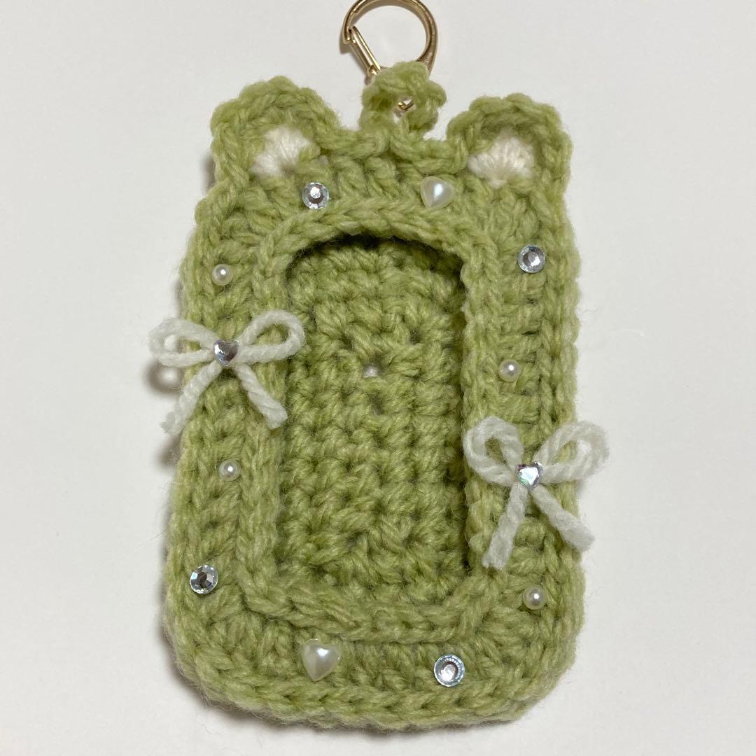 マイブームがくると, 楽しくてずーっと編んじゃうことありますよね🤣,かぎ針編みトレカケーストレカケースデコ編み物