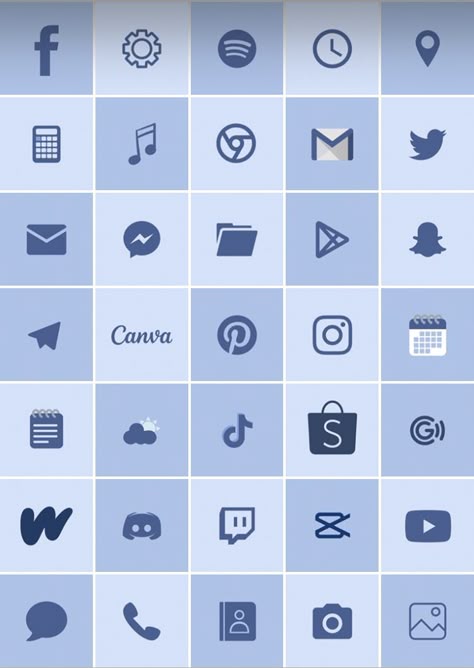 水色系統のアイコン: 可愛くておしゃれなアプリアイコンおすすめTikTok