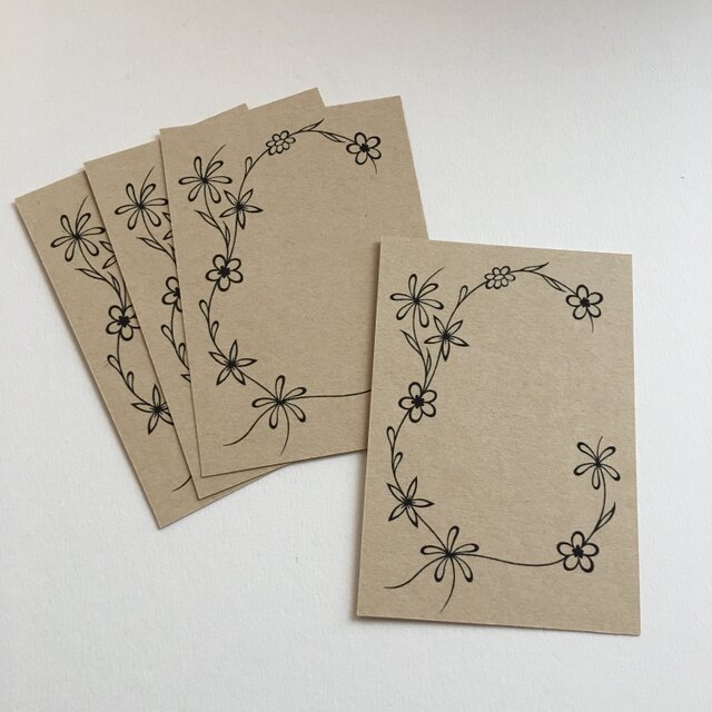 花メッセージカード 正方形iichi 日々の暮らしを心地よくするハンドメイドやアンティークのマーケットプレイス