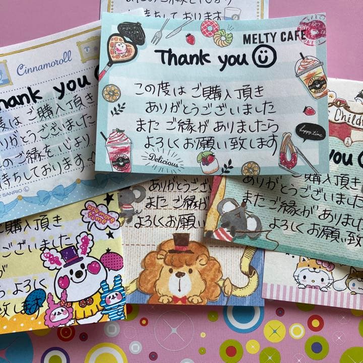 楽天市場 thank you 手書きの通販