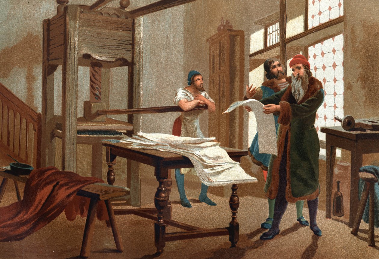 How a Gutenberg Printing Press Works