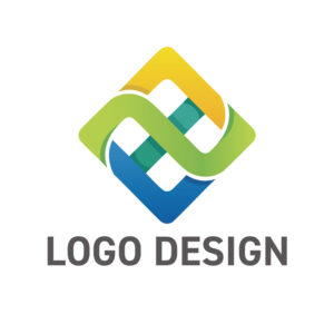 色紙を五角形に配置したロゴマーク ロゴタンク 企業・店舗ロゴ・シンボルマーク格安作成販売