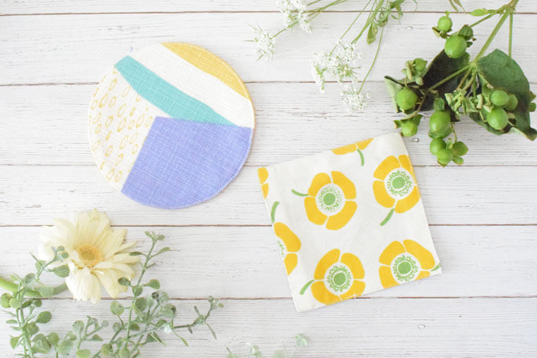 いろいろな布でかわいく♪コースターの作り方nunocoto fabric