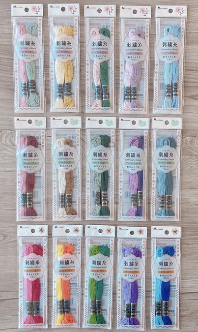 ダイソーで１本取りのグラデーション刺繍糸ちゃいろの普通の生活 - 楽天ブログ