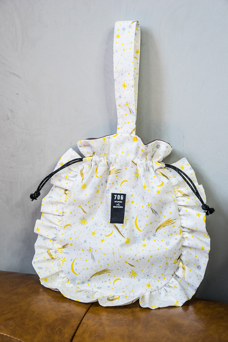 無料型紙＆レシピ 巾着袋の作り方 裏地付き・フリル口・切り替えの手作り巾着袋DIY 初心者さんも簡単に作れる : ハンドメイドどっとこむ無料ﾚｼﾋﾟ紹介＊ｵﾘｼﾞﾅﾙﾊﾝﾄﾞﾒｲﾄﾞ雑貨制作・販売