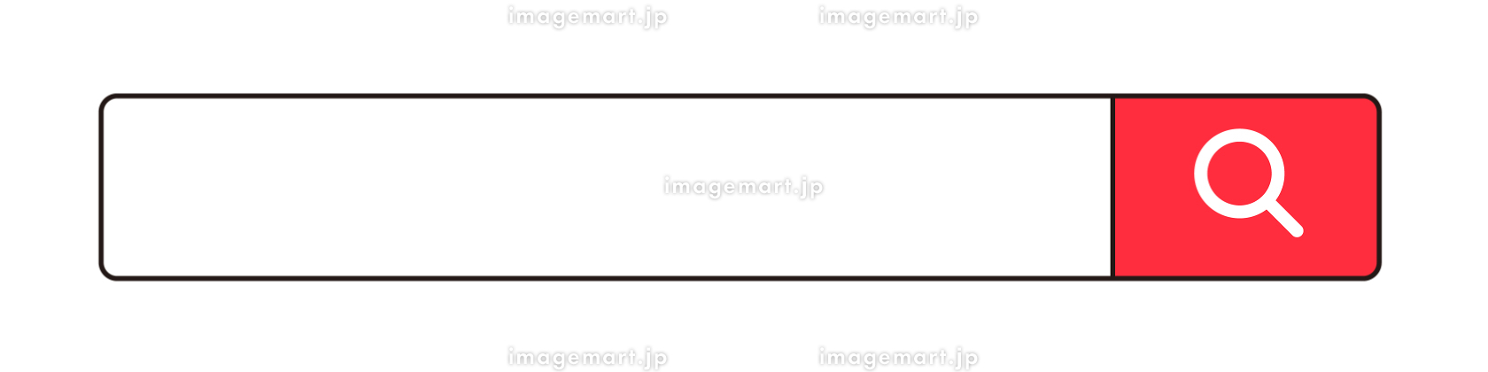 フリーイラスト5種類のピンク色のボタンの検索窓のセットパブリックドメインQ：著作権フリー画像素材集