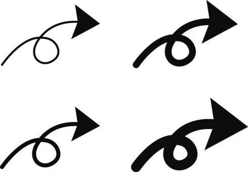 いろいろな矢印のイラストかわいいフリー素材集 いらすとや