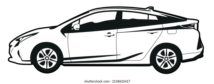 tena_carillustご依頼イラストPRIUS 🚔🖤 プレゼント用のイラストオーダーでした➰📸 全身ver ! 👯‍♀️愛車にぎゅっと抱きつくポーズが かわいすぎる!!! くすんだパステルカラーで 大人っぽさも出しました🎀 足先まで 動きのあるポーズにするとキャラクターに