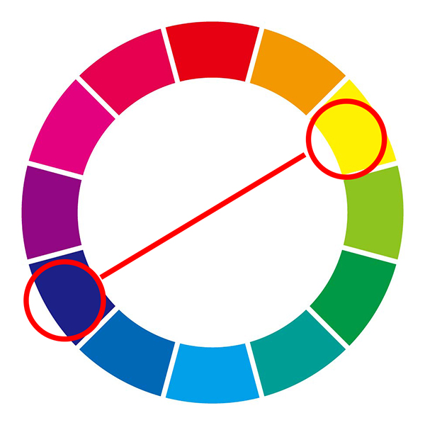 青と黄の補色のロゴマーク ロゴタンク 企業・店舗ロゴ・シンボルマーク格安作成販売