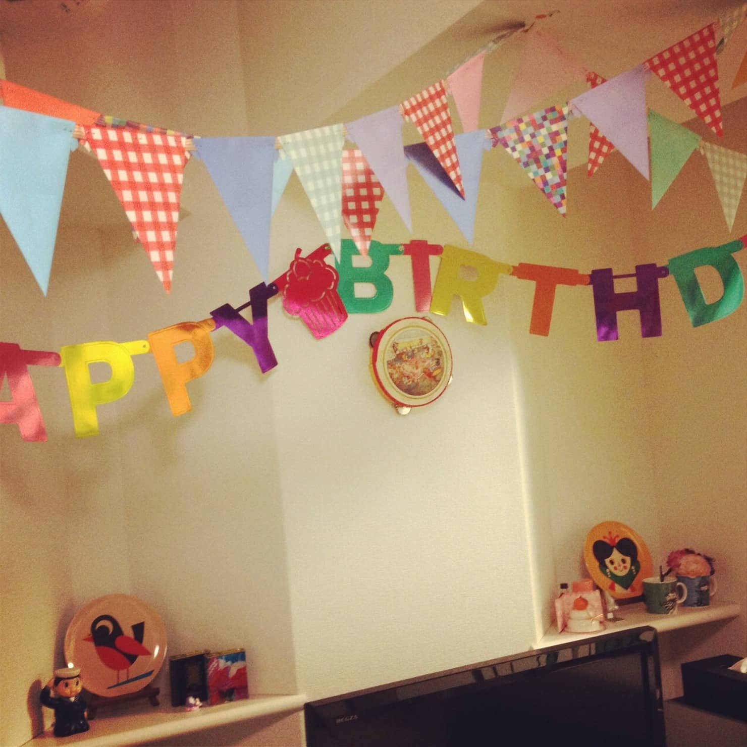 画用紙 ハーフバースデーのおしゃれなアレンジ・飾り方のインテリア実例RoomClip ルームクリップ