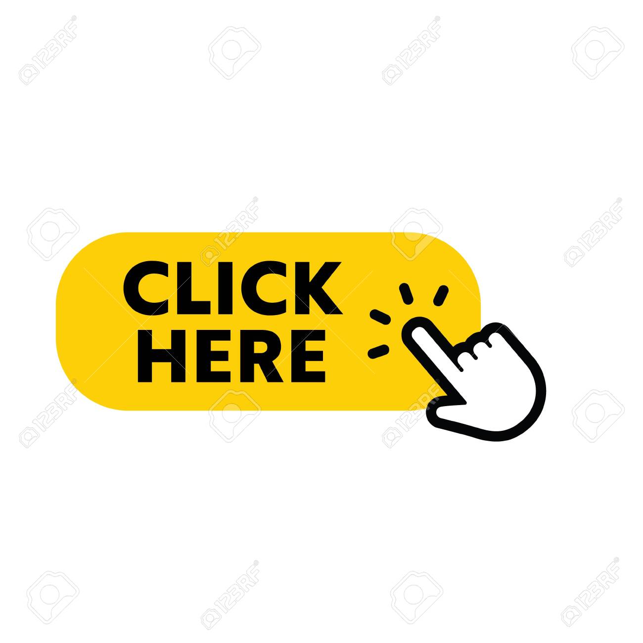 ボタンのコンセプトを手でクリックする透明なマウス アイコン ベクター, ポインタ, ボタン, デザインイラスト画像、PNGフリー素材の、ロイヤリティフリ