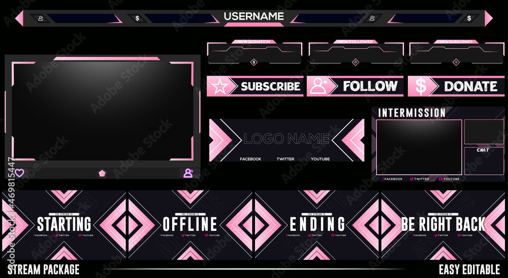 コントローラーなゲーム配信画面全18種AOmaterial:フリー素材配布サイト