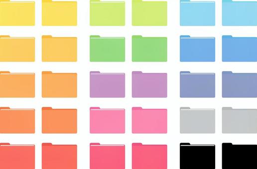 色付きのフォルダアイコンシンプルで見やすいイラスト画像とPNGフリー素材透過の無料ダウンロード - Pngtree