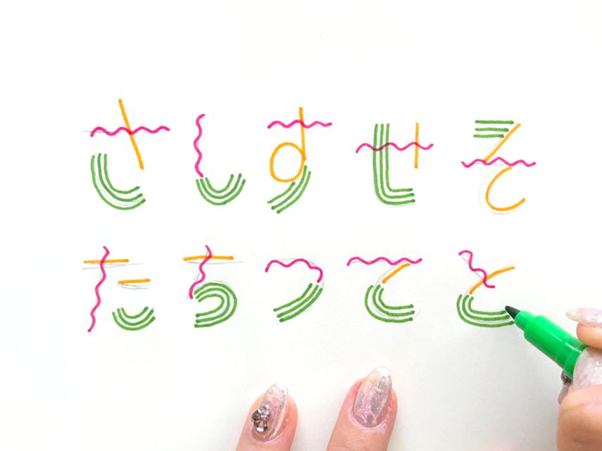 Handwritten Hiragana Font Poster