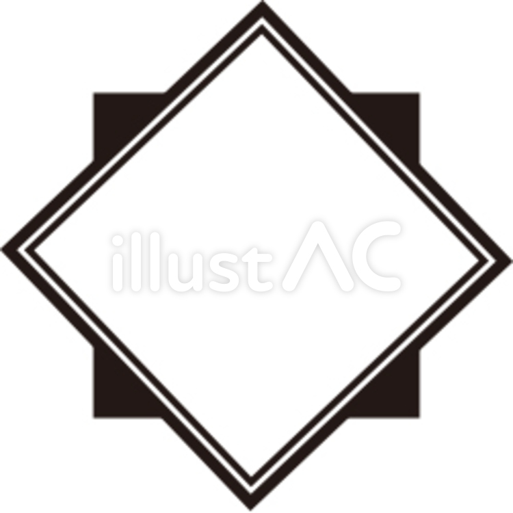 大小ひし形 05 透過PNGイラスト
