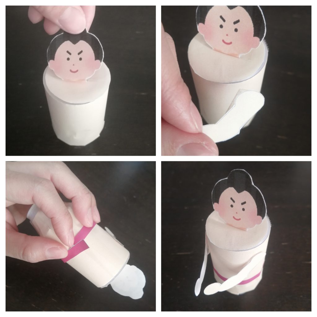 簡単♪ヤクルト容器工作！トントン相撲を作ってミルミル～♪