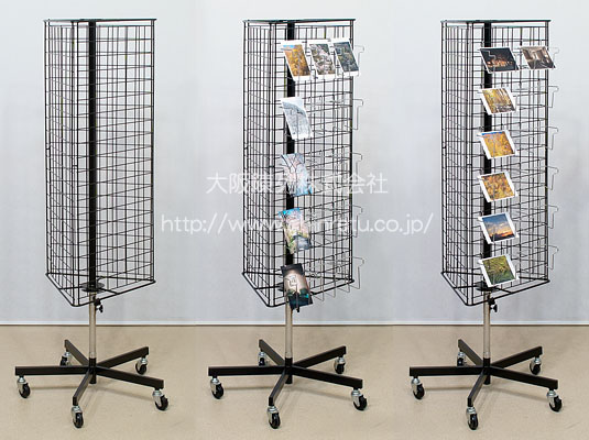 ポストカード回転什器 ヨコ型 』 アサヒスチール工業イプロスものづくり