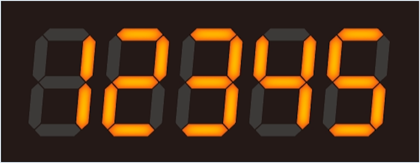 赤い色の分離のデジタル数字のセットのイラスト素材・ベクター Image 46180208