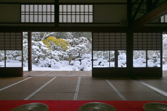 タV0063◇×2枚◇シンプルなデザインのレトロな雪見障子戸