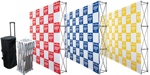 大型背景幕の制作事例大判印刷のサインアーテック