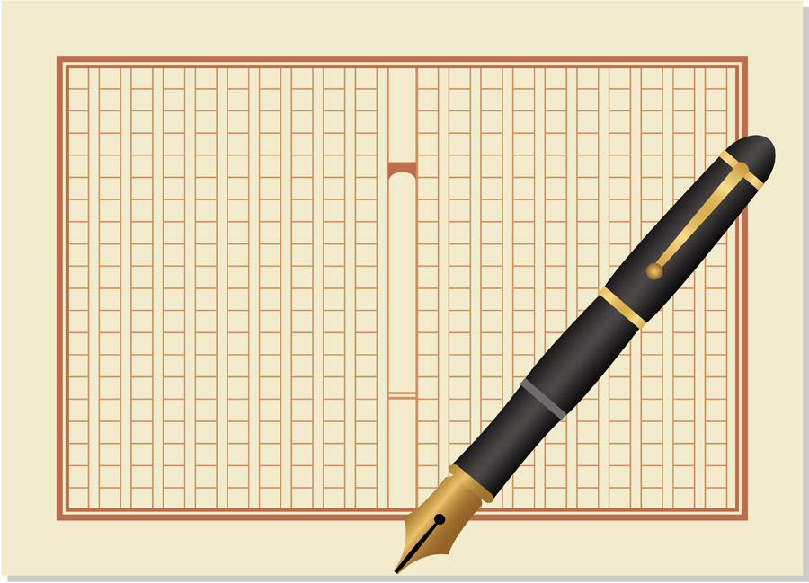 原稿用紙 イラストのイラスト素材741844- PIXTA