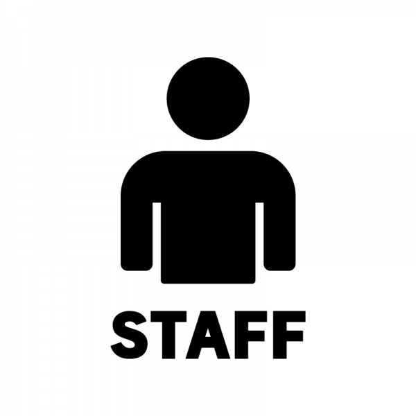 人物のシルエットアイコンのイラスト 男・丸・白黒無料イラスト素材のillalet