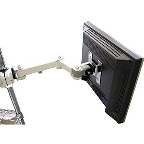 モニターアーム ポール取付 支柱・32インチまで・ラックマウント・メタルラック・1画面・上下・左右・VESA・75・100EEX-LAP07激安通販のイーサプライ