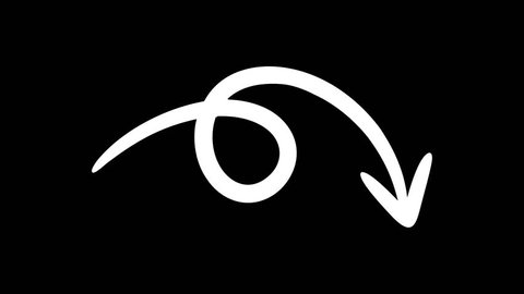 くるっとした矢印のイラスト - そざいぬ