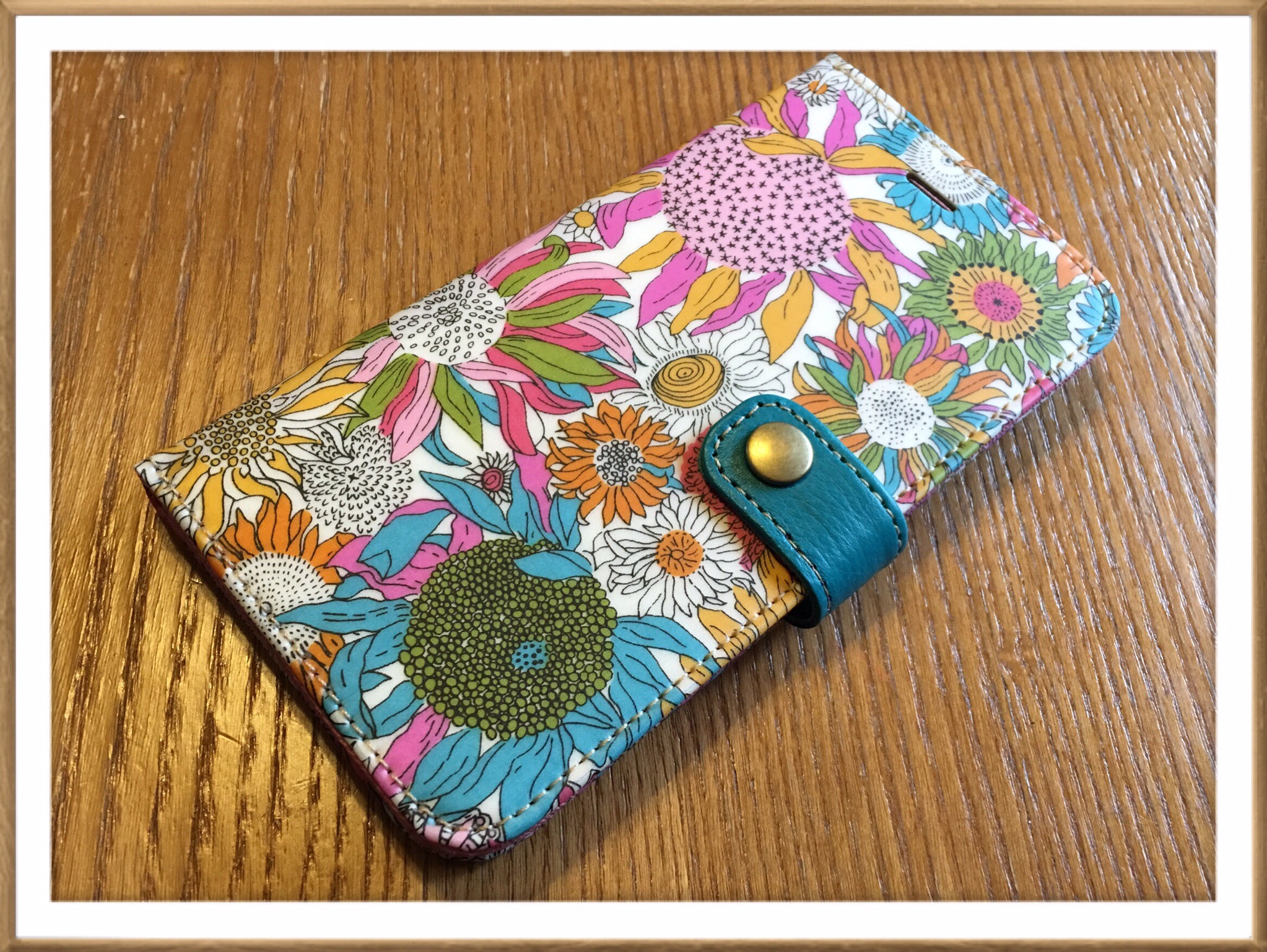 100均diy 手帳型スマホケース作り方好きな布で世界に一つだけのケースを♡