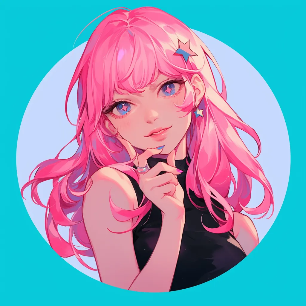 おしゃれなピンク髪×セーラー服の女の子アイコン – Unlimited -フリー素材サイト