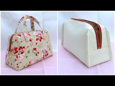 型紙不要 たっぷりのマチが嬉しい、裏地付きボックスポーチの作り方nunocoto fabric