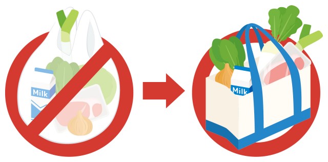 いろいろなビニール袋を持つ人たちのイラストかわいいフリー素材集 いらすとや