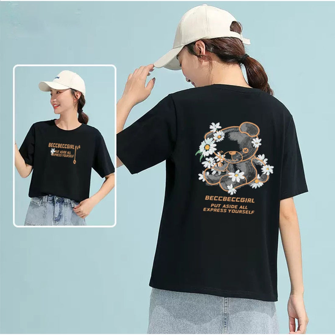 Y2K ロゴTシャツ イエロー ギャル 韓国風 トレンド ピチt ビンテージ S アイドル