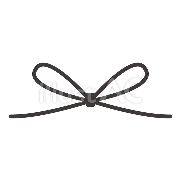 リボンシルエット イラストの無料ダウンロードサイト「シルエットAC」